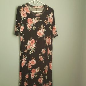 Black Floral Maxi Dress
